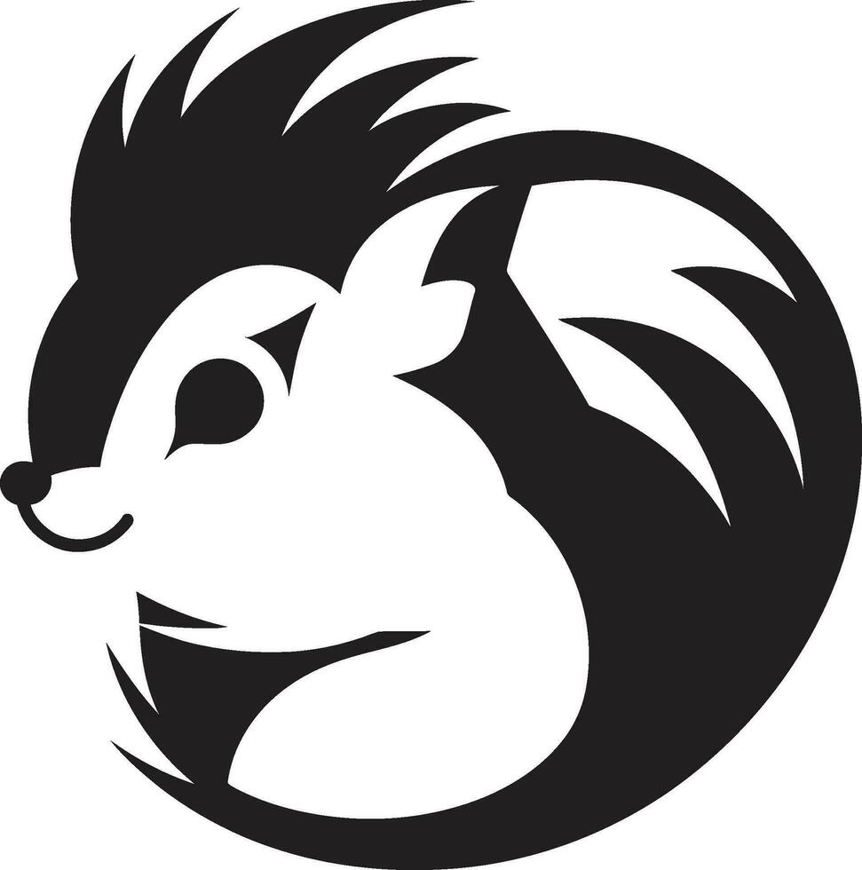 scoiattolo logo icona per fotografo scoiattolo logo icona per operatore video vettore