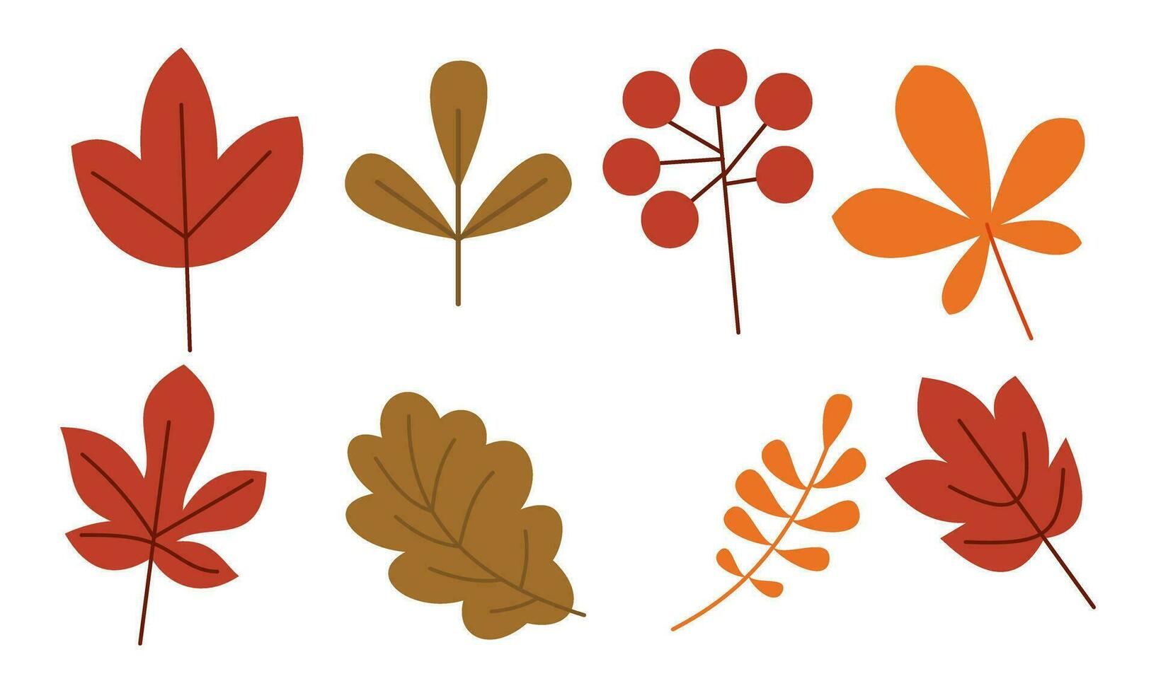 autunno le foglie logo vettore Immagine
