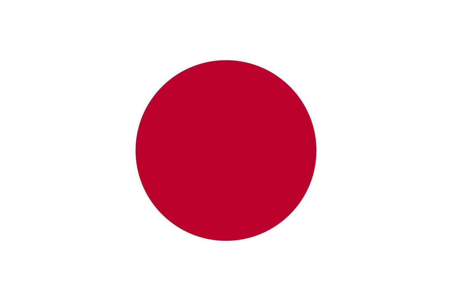 Giappone bandiera vettore. nazionale bandiera di Giappone. vettore