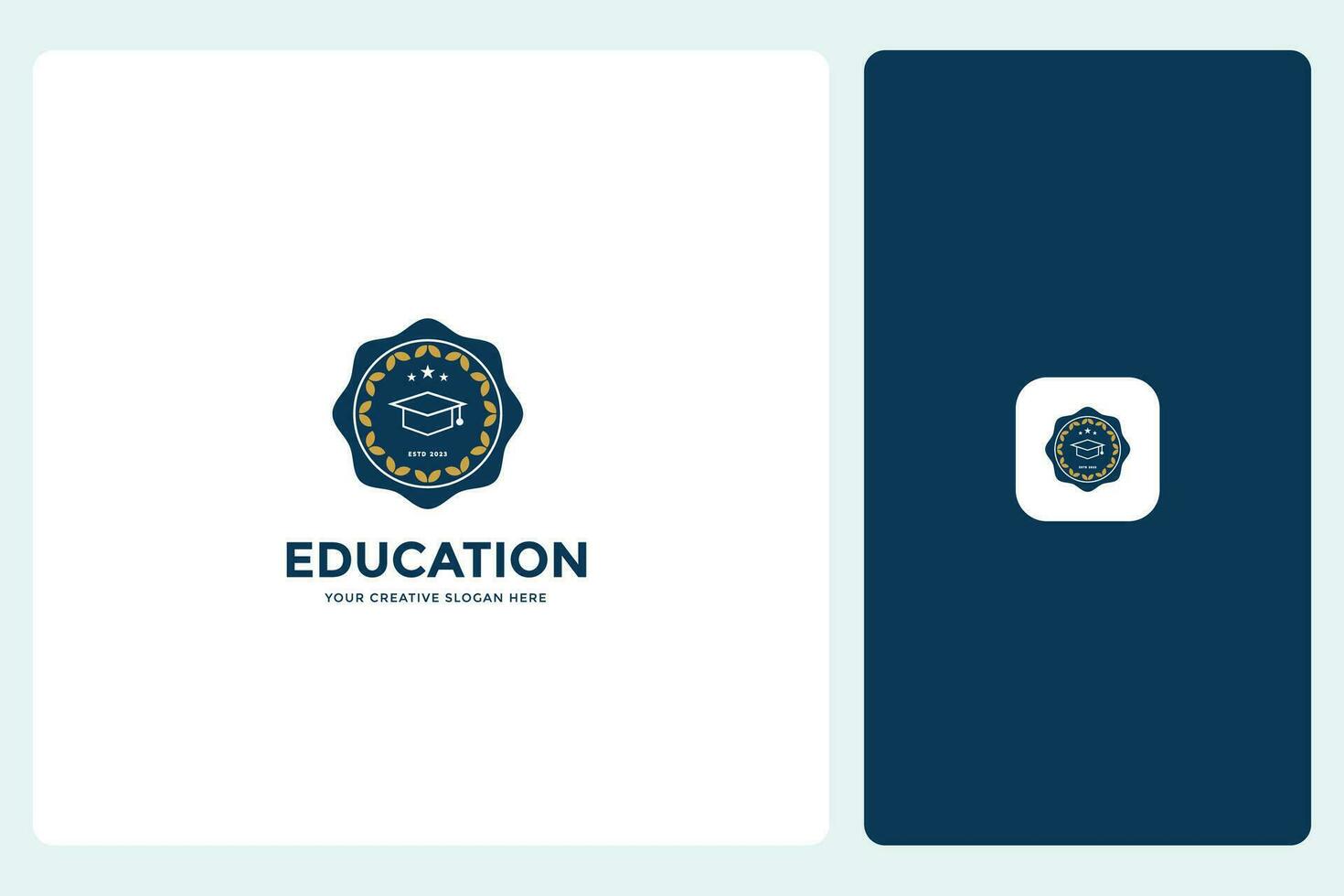 modello di progettazione del logo dell'istruzione professionale vettore