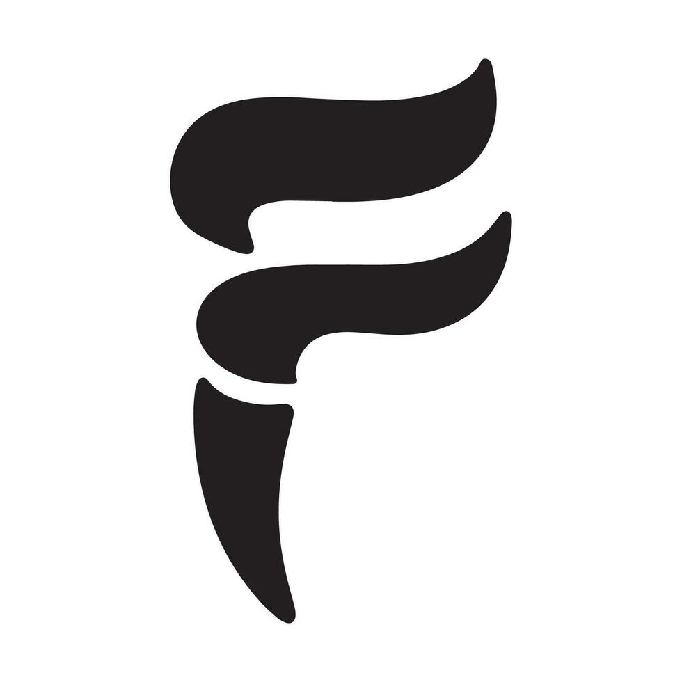 icona di vettore di lettera f