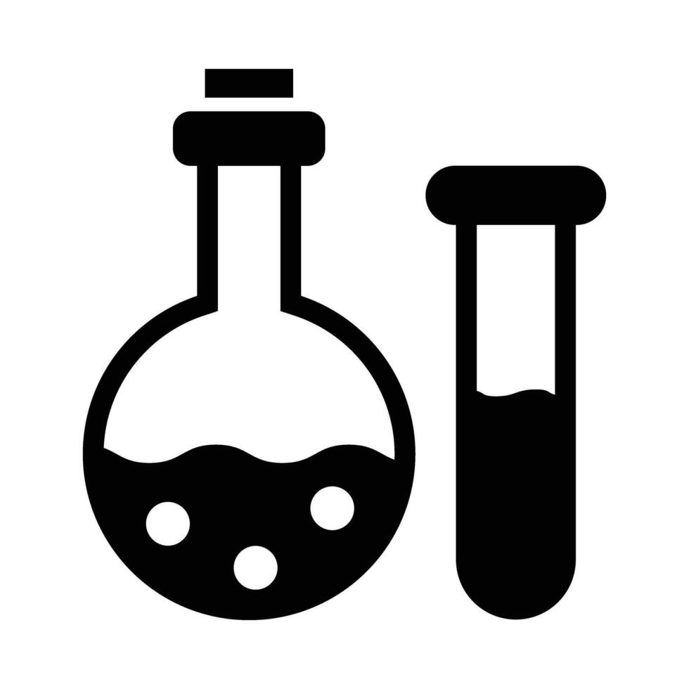 chimico analisi vettore glifo icona per personale e commerciale uso.