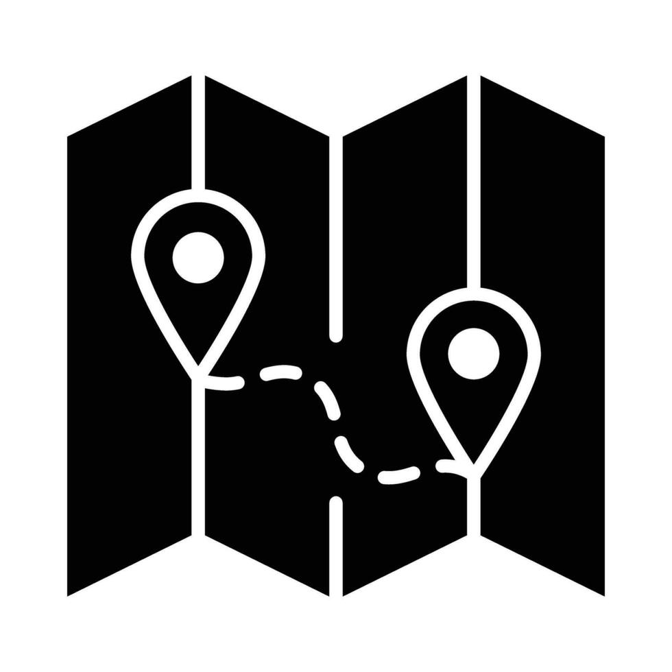 carta geografica vettore glifo icona per personale e commerciale uso.