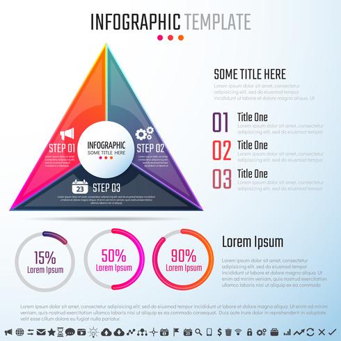 Modello di progettazione infografica vettore