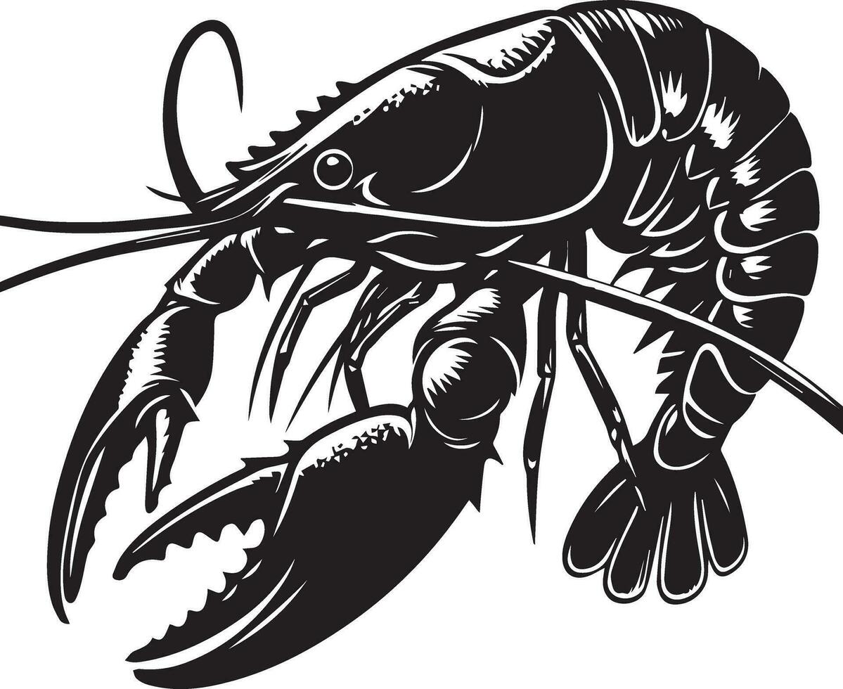 yabby vettore silhouette 8