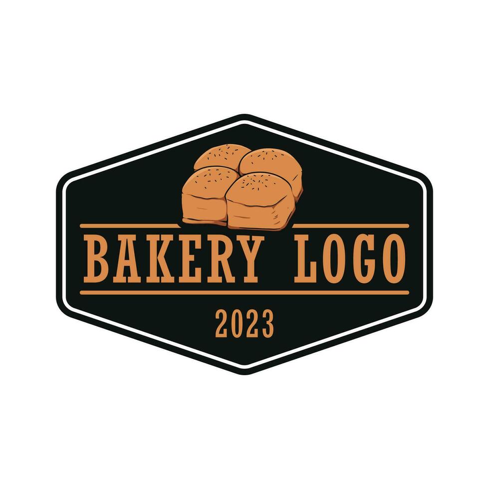 modello di progettazione del logo della panetteria vettore