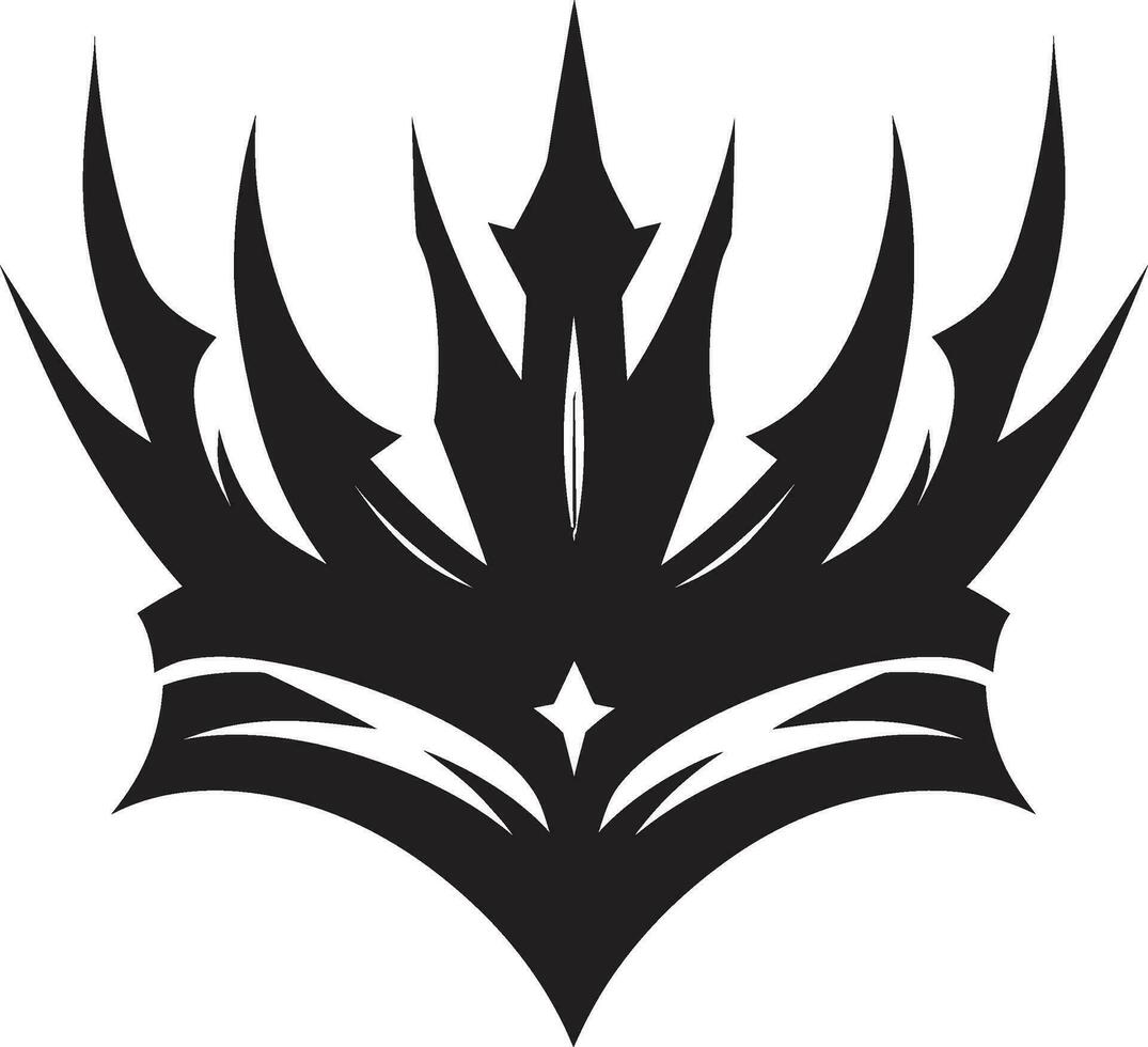 regale eccellenza vettore icona nel nero incoronazione realizzazione nero corona emblema