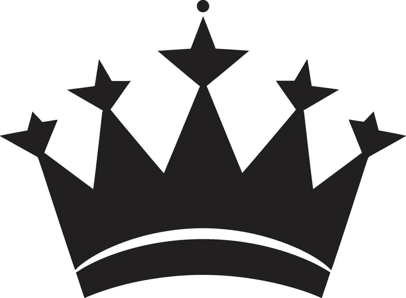 reale foca vettore icona nel nero vettore abilità artistica svelato corona emblema