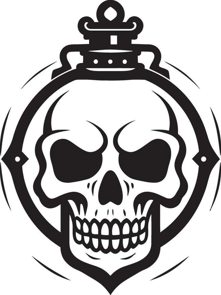cranio silhouette vettore misterioso testa design ombroso cranio insegne elegante vettore logo