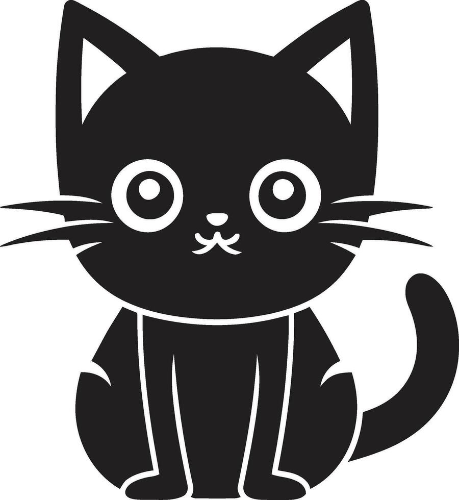 felino geometrico arte gatto schema distintivo vettore