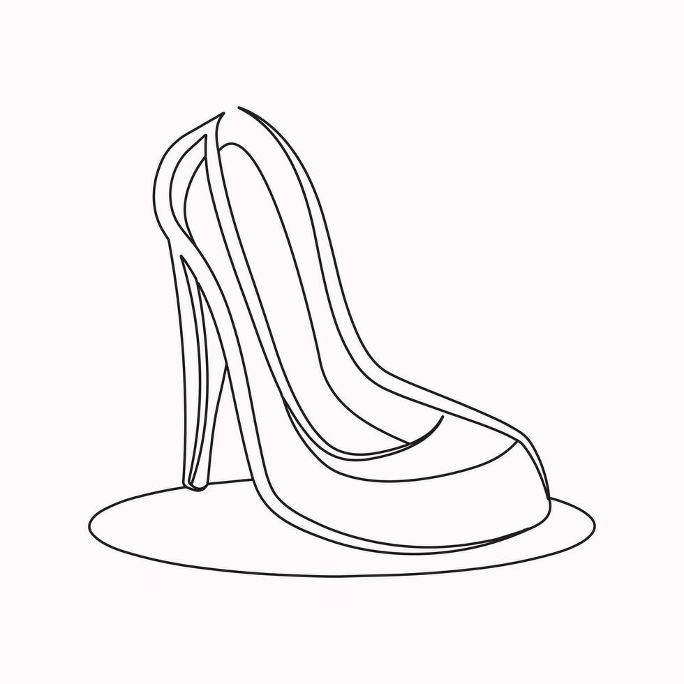 alto tacchi scarpe vettore icona. pieno piatto cartello per mobile concetto e ragnatela design. donne scarpa glifo icona. simbolo, logo illustrazione