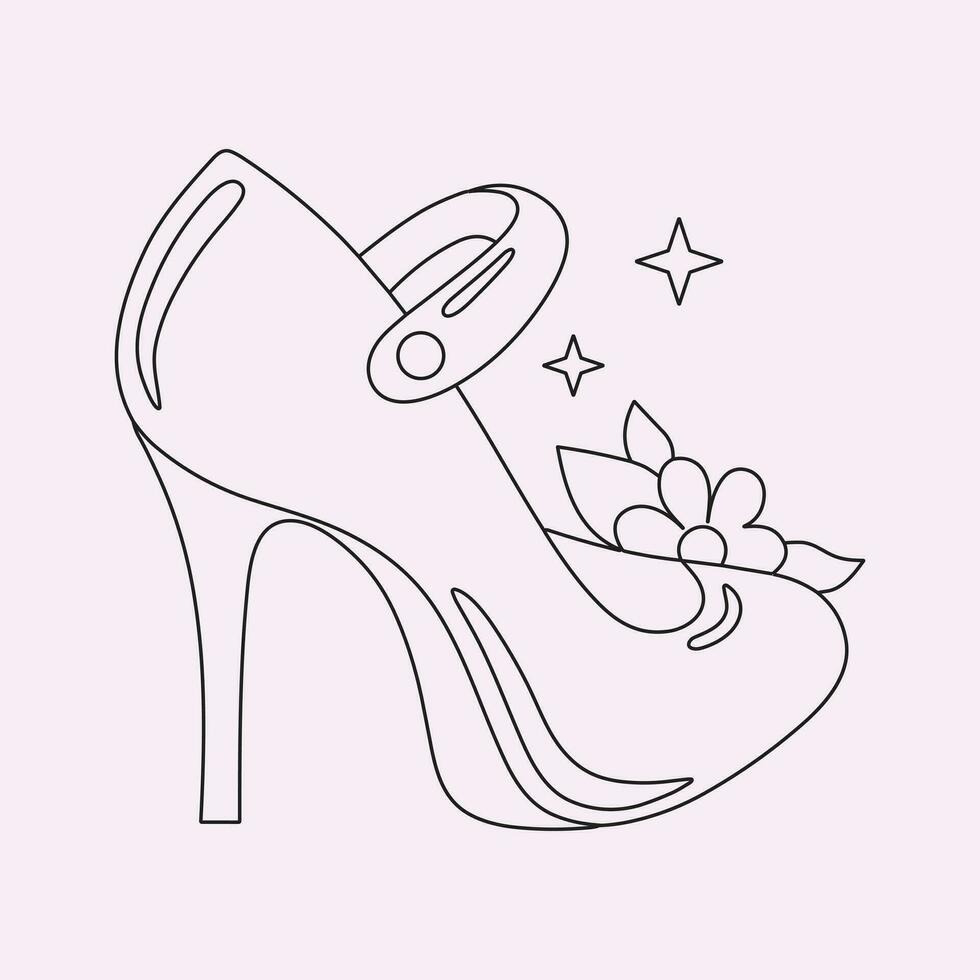 alto tacchi scarpe vettore icona. pieno piatto cartello per mobile concetto e ragnatela design. donne scarpa glifo icona. simbolo, logo illustrazione