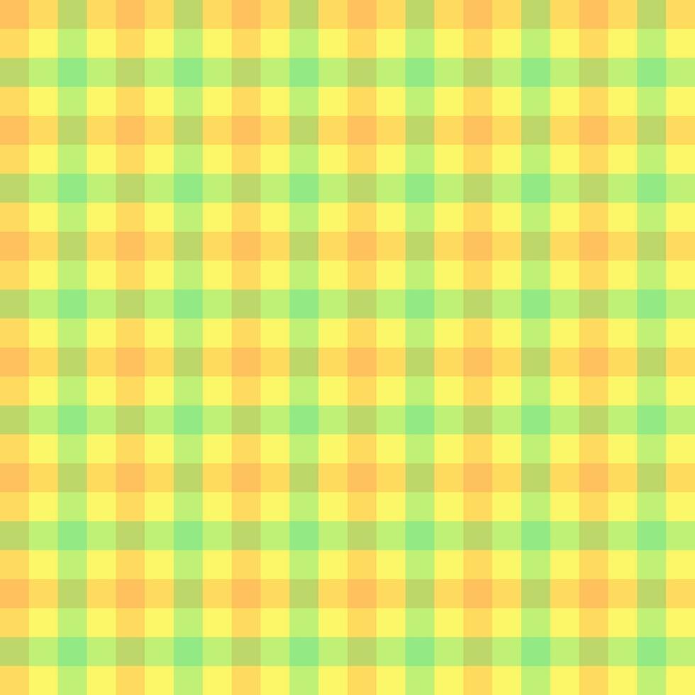 verificato plaid senza soluzione di continuità modello giallo verde vettore