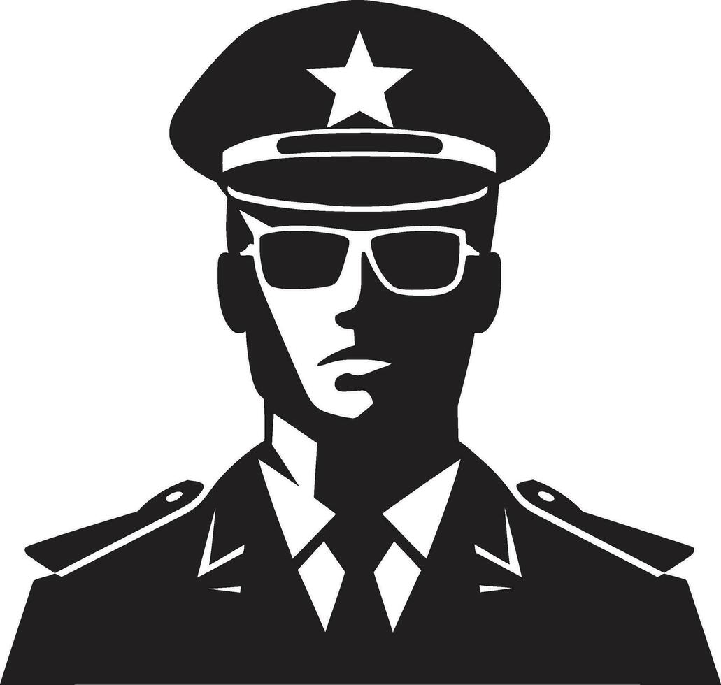 polizia nel pixel vettore arte di polizia ufficiali linea di dovere polizia ufficiale vettore arte collezione