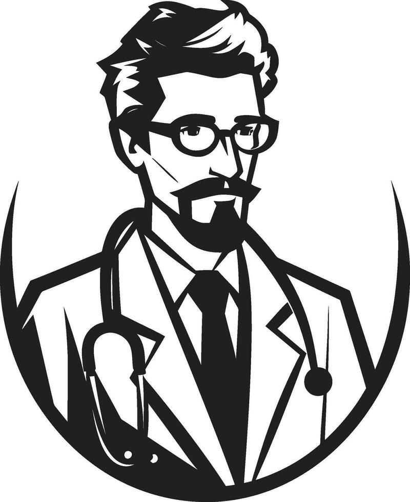 vettorizzazione medicina fusione arte e assistenza sanitaria design progettazione eroi medico vettore illustrazione tecniche