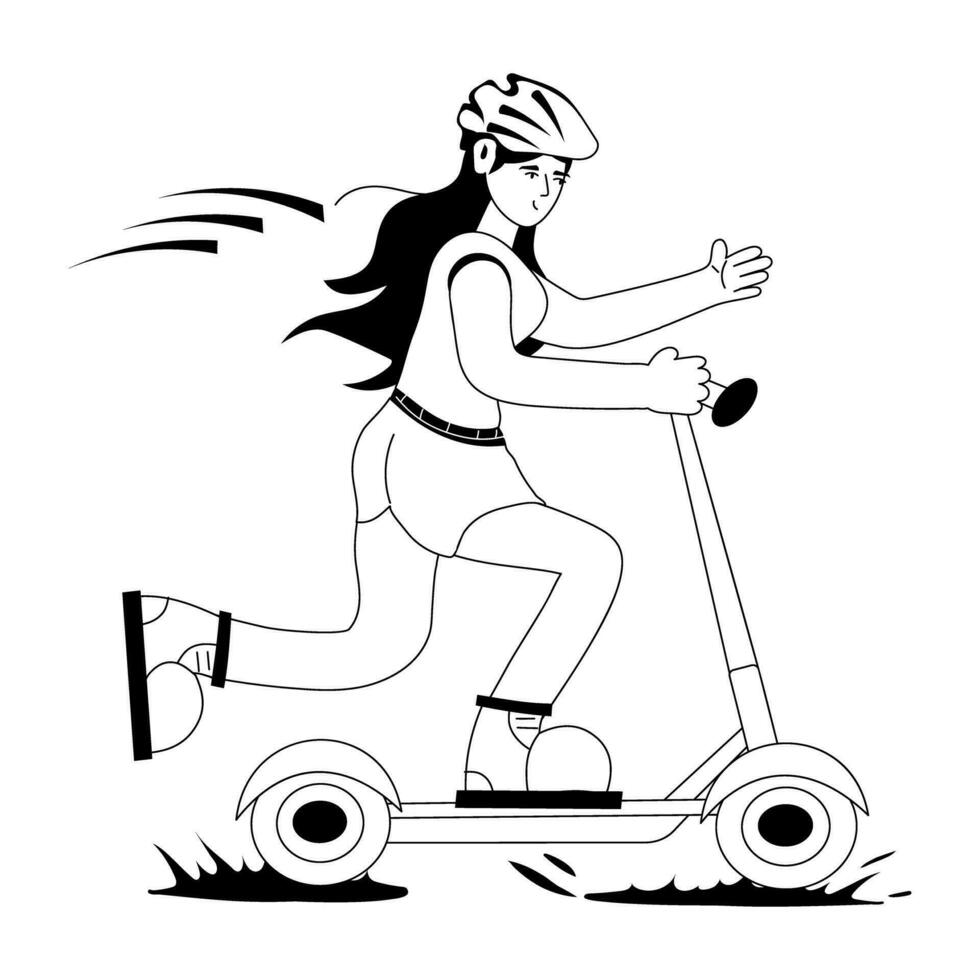 di moda elettrico scooter vettore