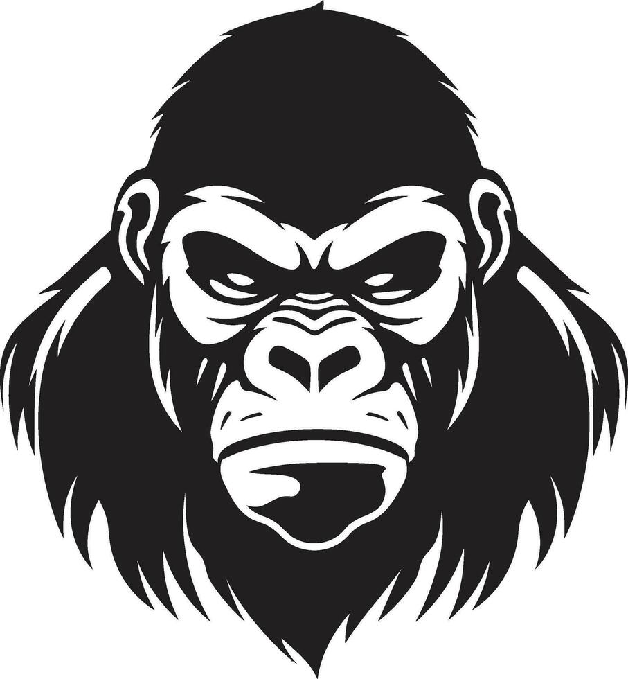 gorilla vettore sfondo natura su il tuo del desktop scimmia espressioni gorilla vettore facce