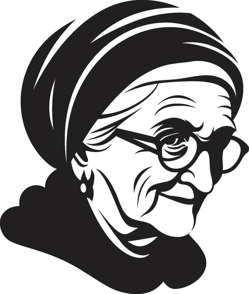 festeggiare vite viaggio vecchio donne vettori vettore ritratti di saggio vecchio donne