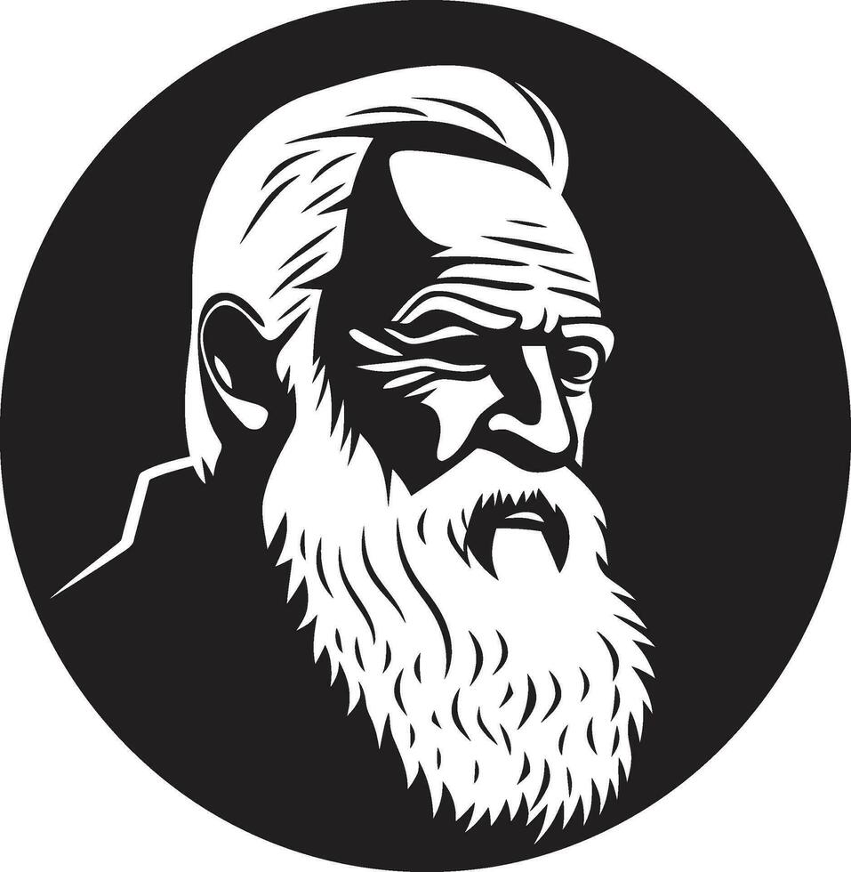 anziano uomo avatar illustrazione anziano maschio personaggio vettore arte