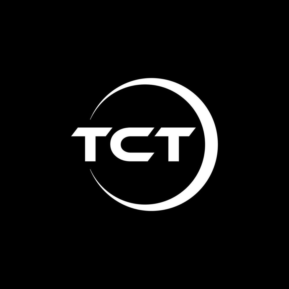 tct lettera logo disegno, ispirazione per un' unico identità. moderno eleganza e creativo design. filigrana il tuo successo con il Impressionante Questo logo. vettore