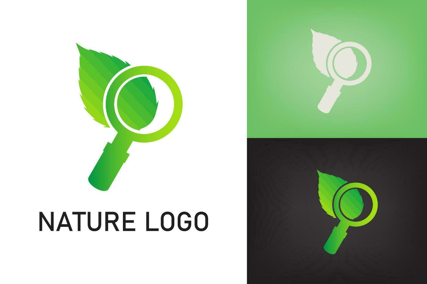 verde foglia logo natura vettore