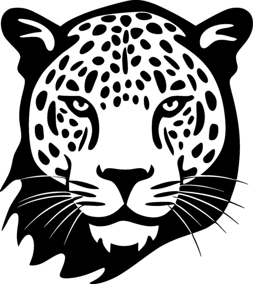 leopardo, minimalista e semplice silhouette - vettore illustrazione