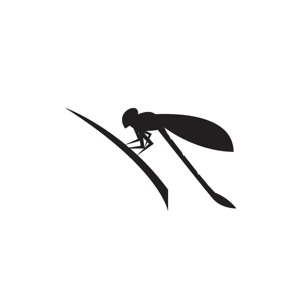 libellula logo icona simbolo vettore design modello illustrazione.