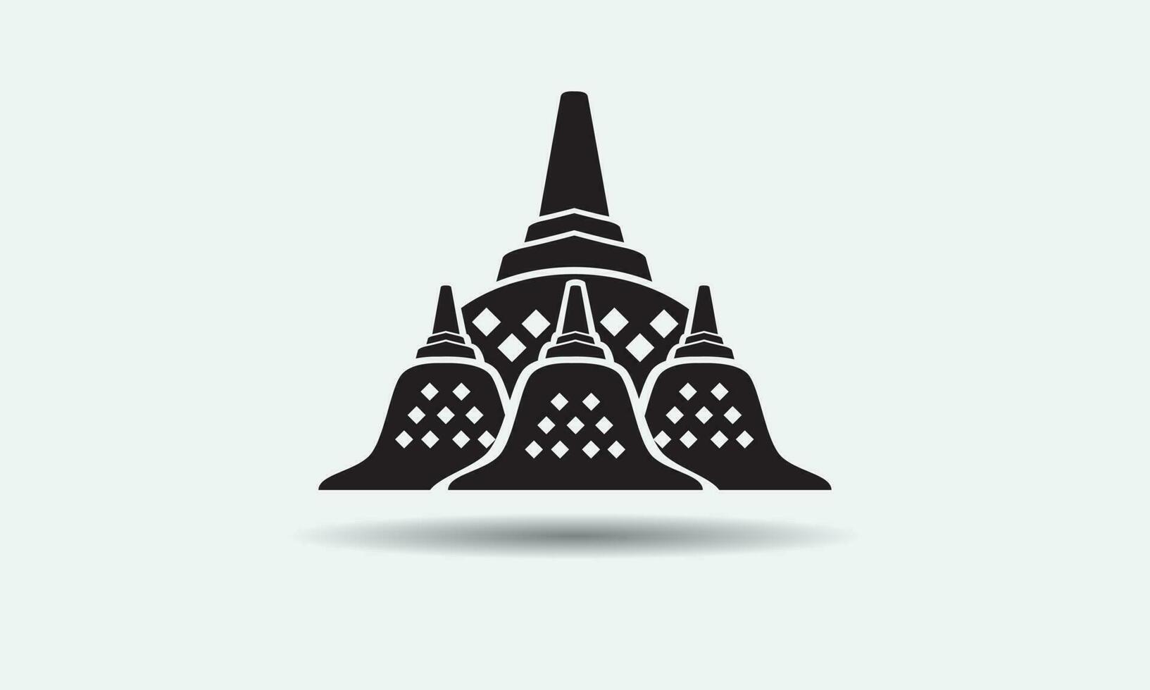 Borobudur vettore arte, icone