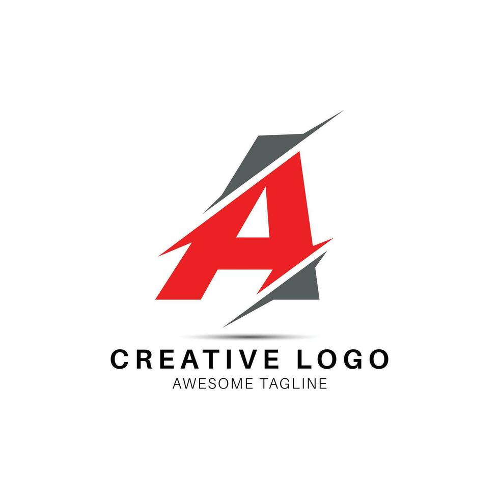 un' lettera creativo logo design icona vettore