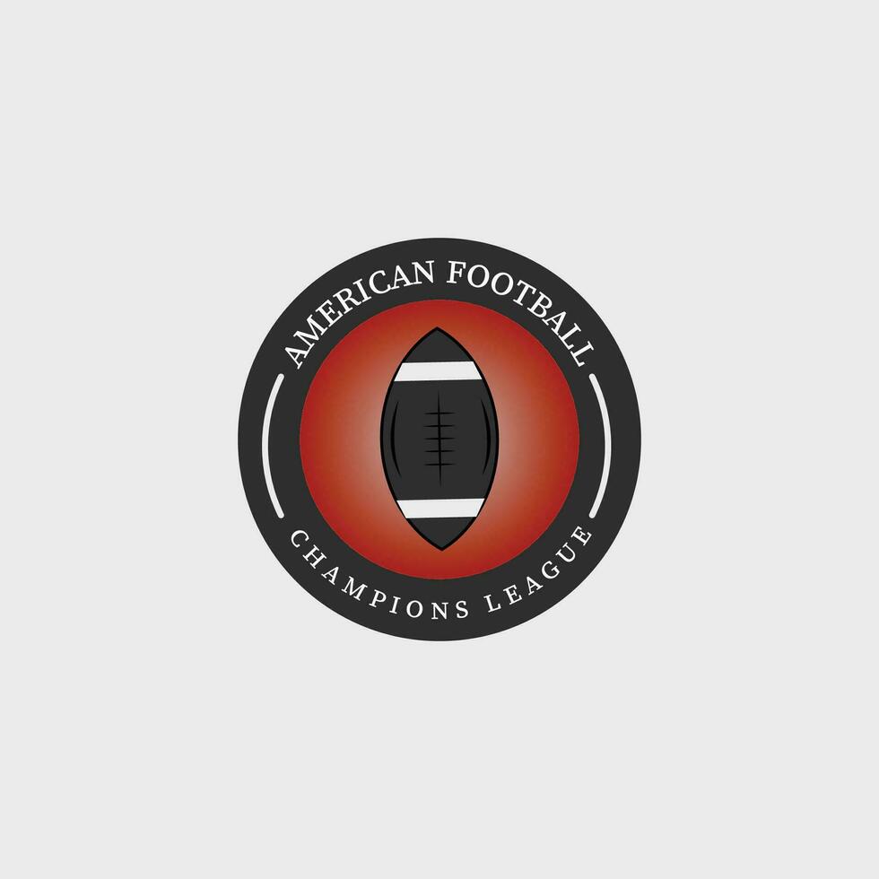 americano calcio logo Vintage ▾ vettore illustrazione modello icona grafico design