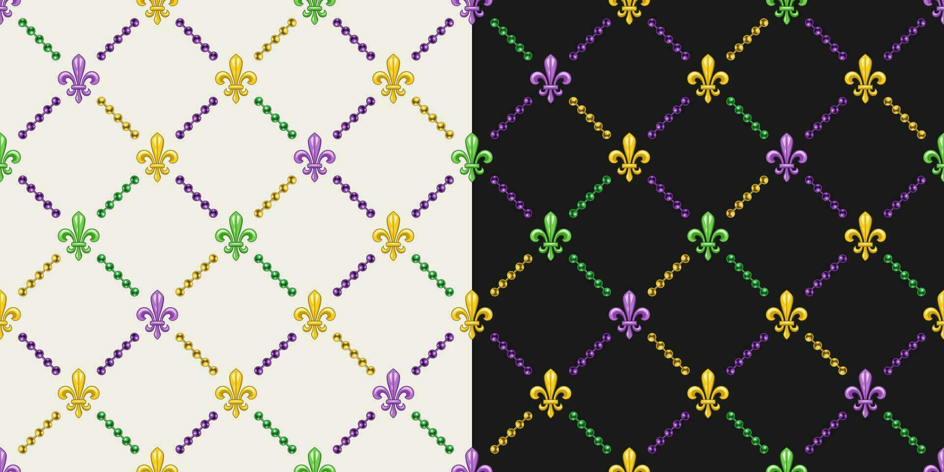 geometrico modello con fleur de lis simbolo vettore