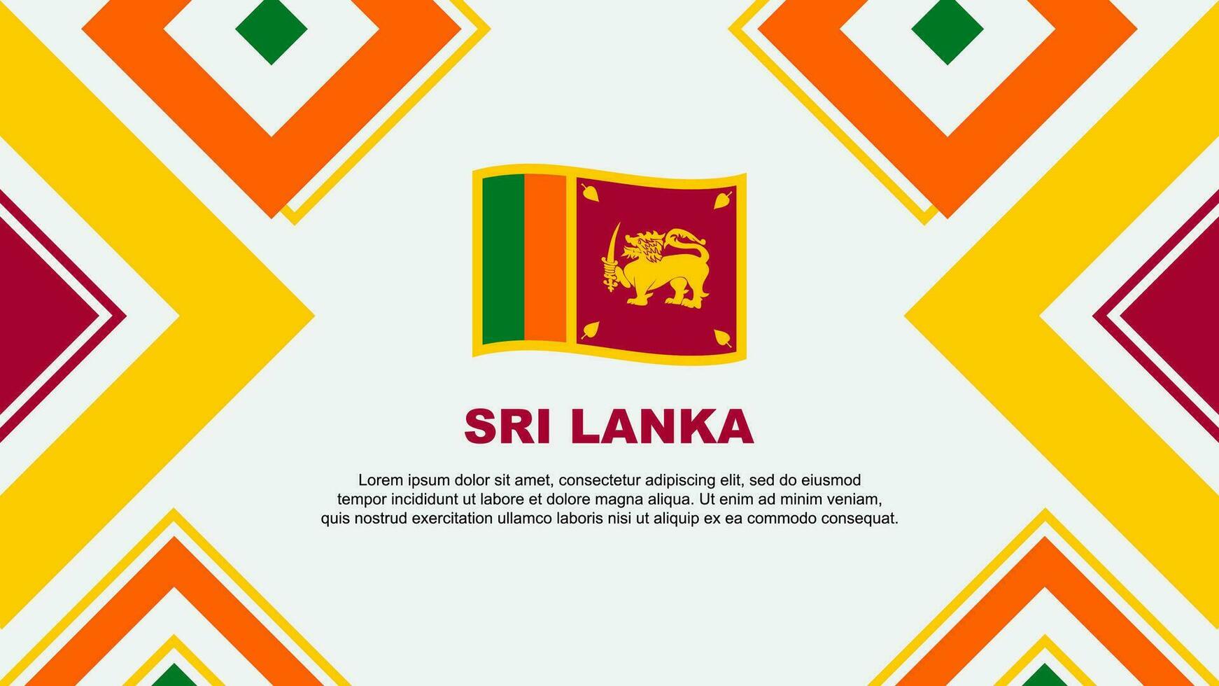 sri lanka bandiera astratto sfondo design modello. sri lanka indipendenza giorno bandiera sfondo vettore illustrazione. sri lanka indipendenza giorno