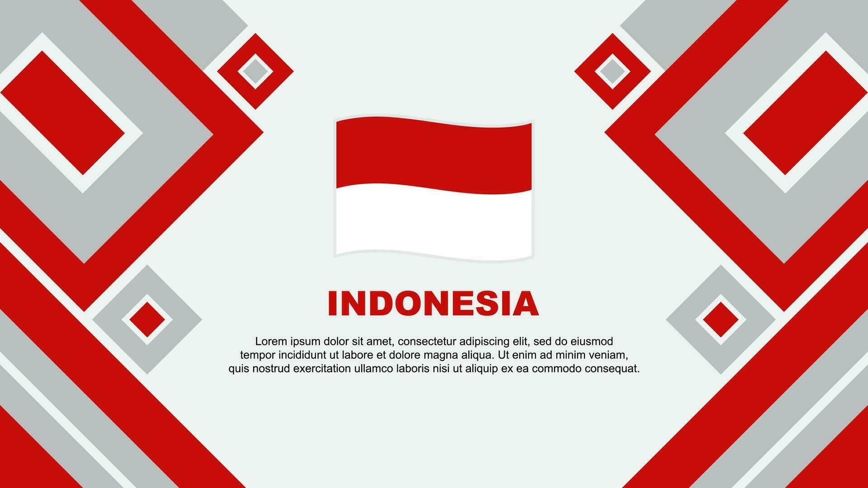 Indonesia bandiera astratto sfondo design modello. Indonesia indipendenza giorno bandiera sfondo vettore illustrazione. Indonesia cartone animato