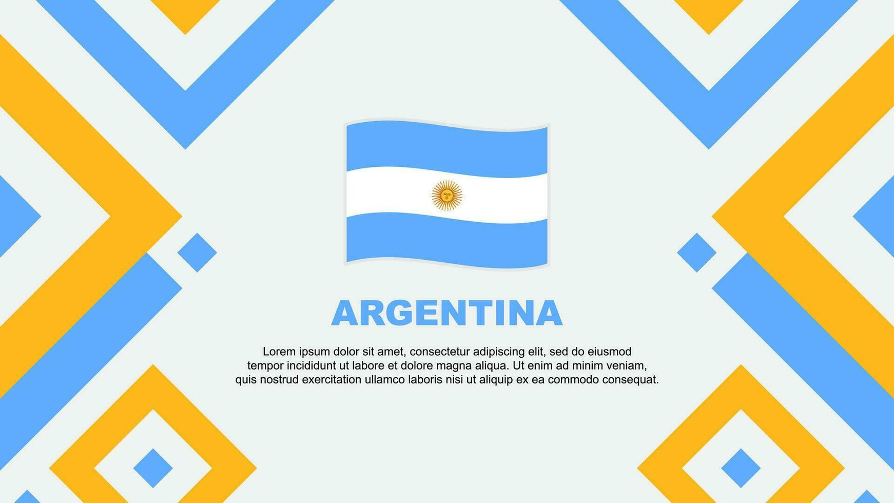 argentina bandiera astratto sfondo design modello. argentina indipendenza giorno bandiera sfondo vettore illustrazione. argentina modello