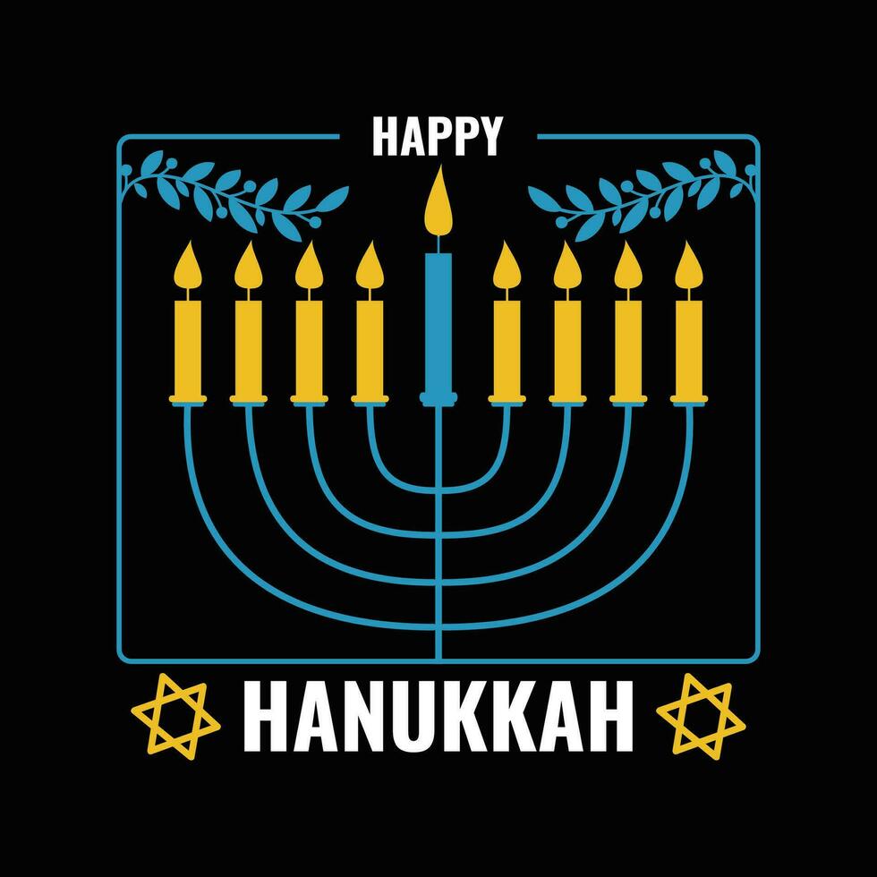 hanukkah vettore t camicia design.