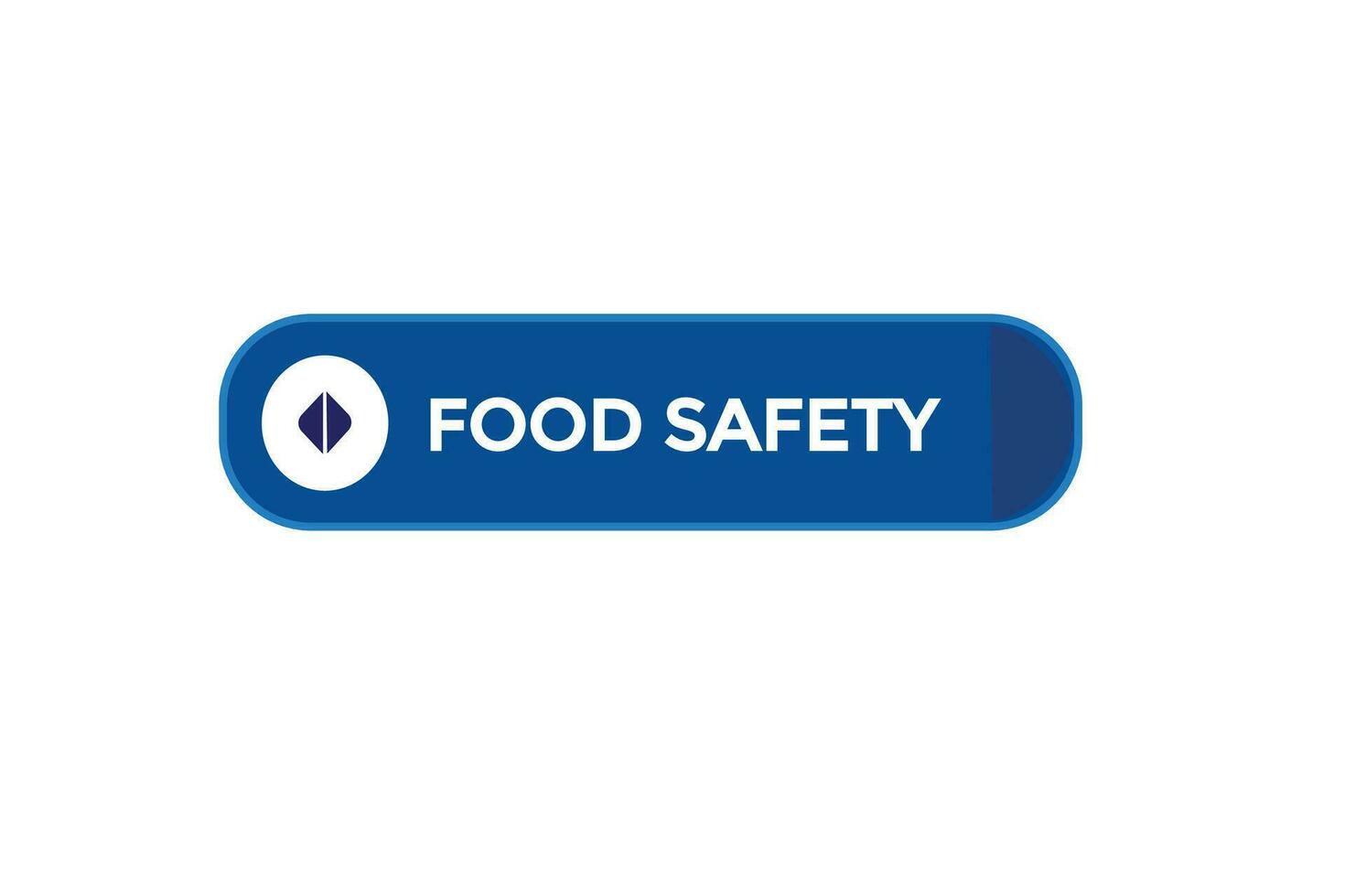 nuovo cibo sicurezza sito web, clic pulsante, livello, cartello, discorso, bolla striscione, vettore