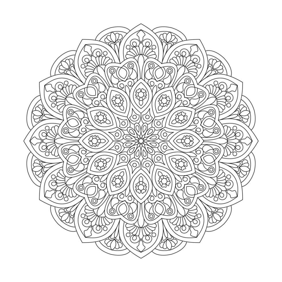 adulto cosmico colori colorazione libro mandala pagina per kdp libro interno vettore