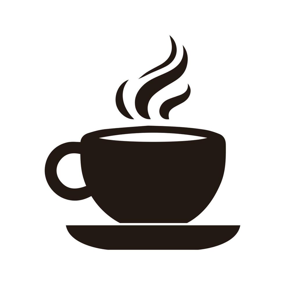 astratto vettore caffè tazza icona design modello