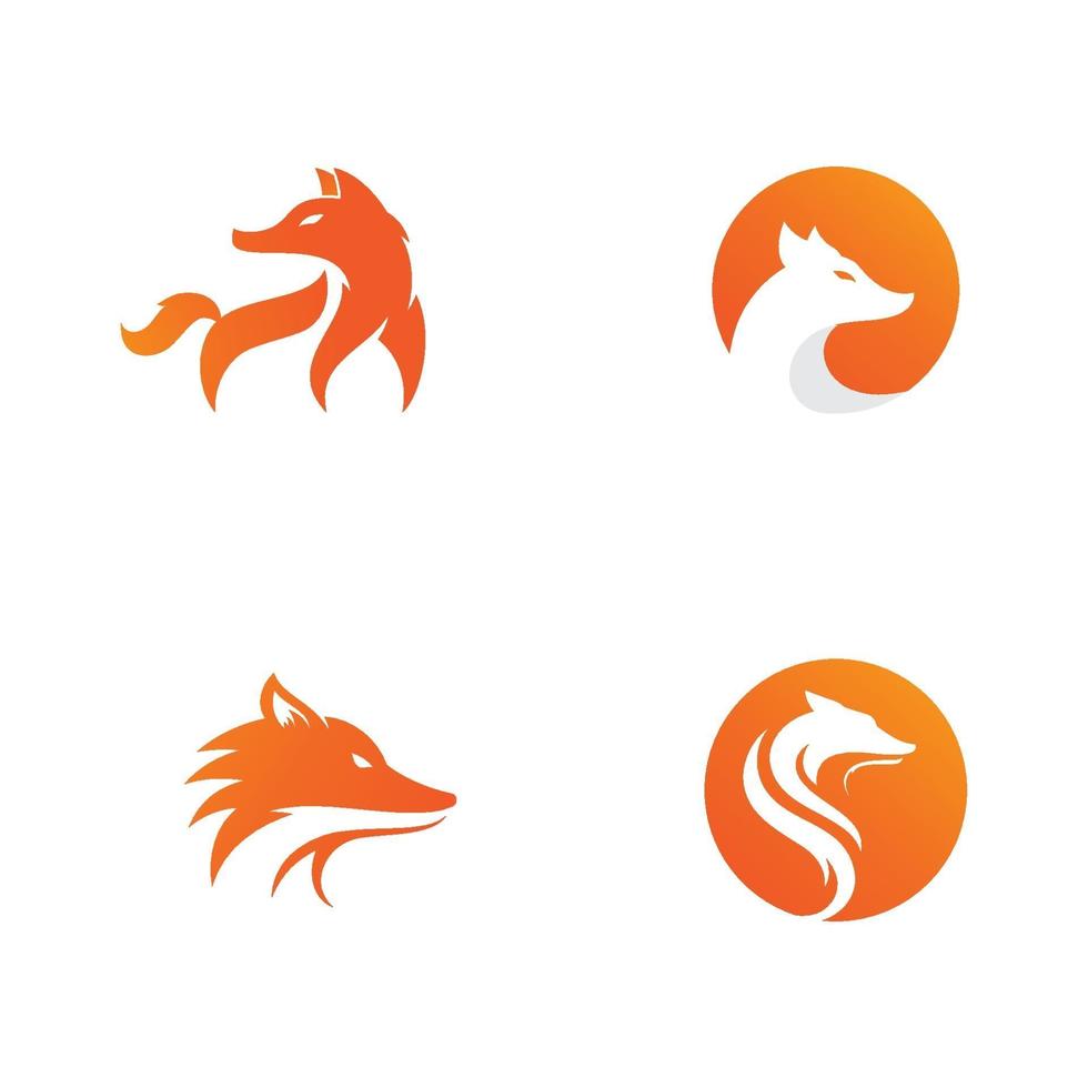 icona di illustrazione vettoriale di volpe