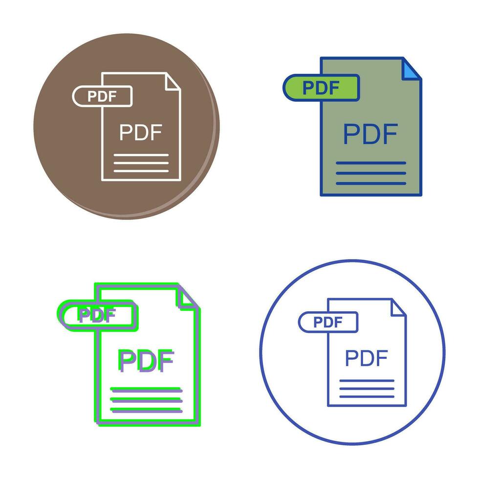 PDF vettore icona