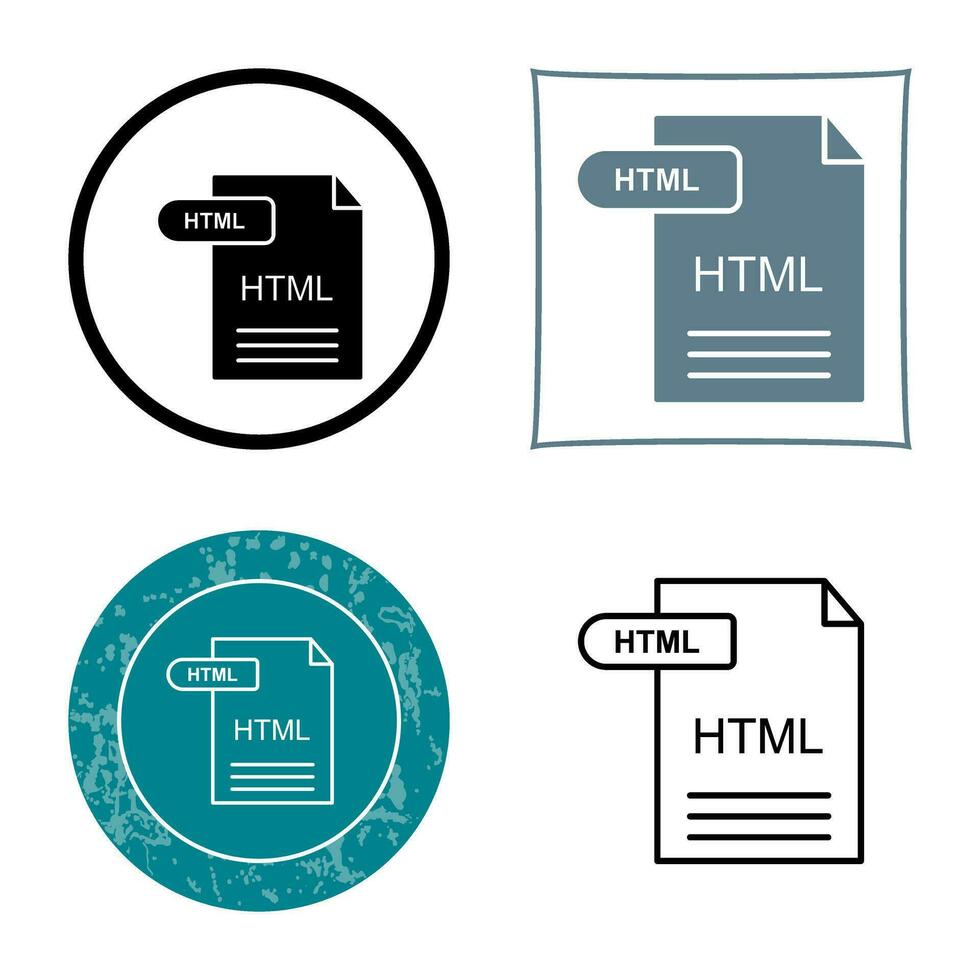 html vettore icona