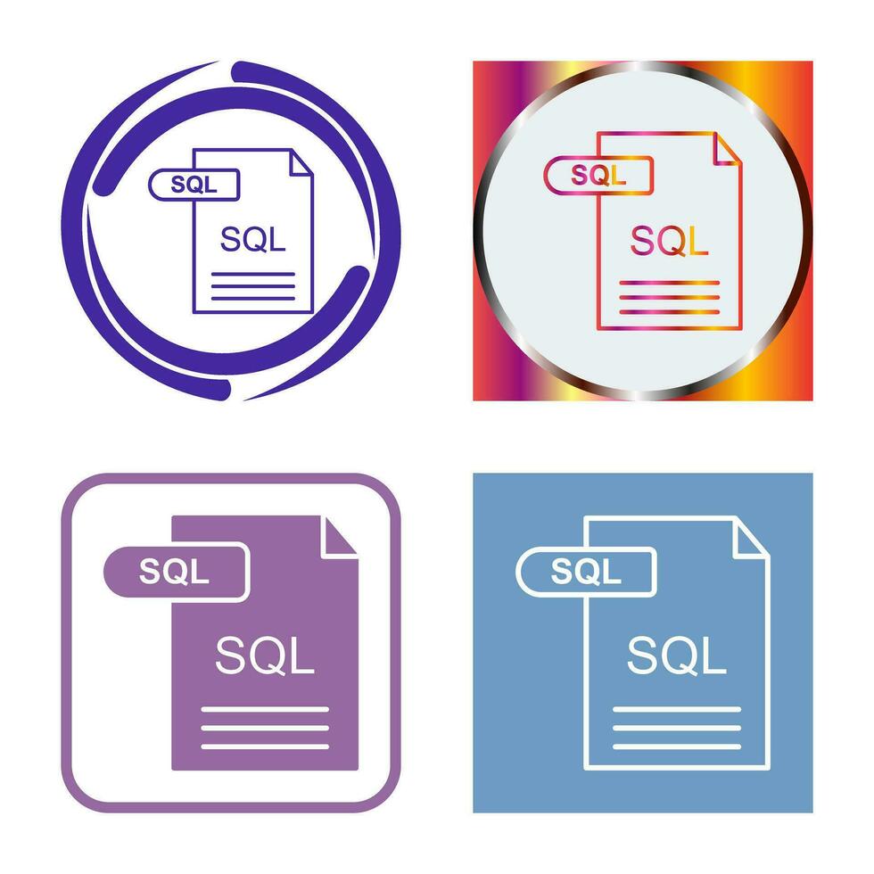 sql vettore icona