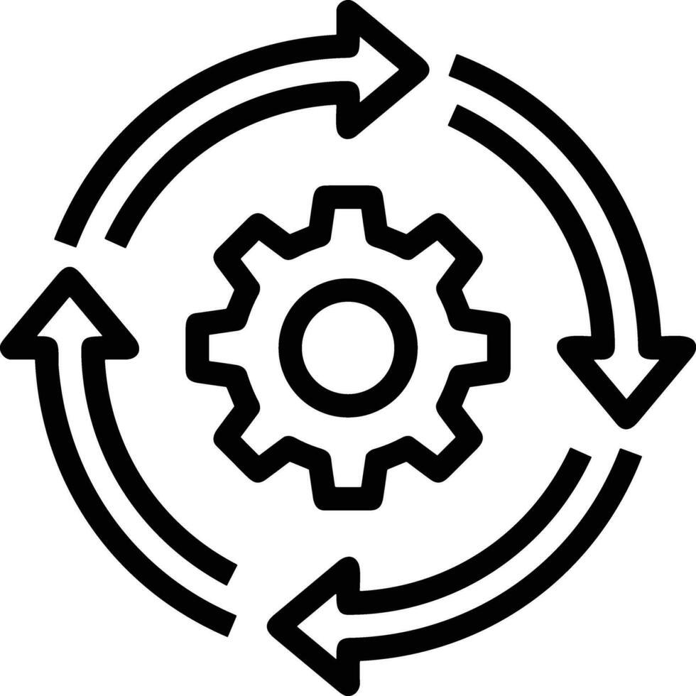 Ingranaggio ambientazione simbolo icona vettore Immagine. illustrazione di il industriale ruota mechine meccanismo design Immagine