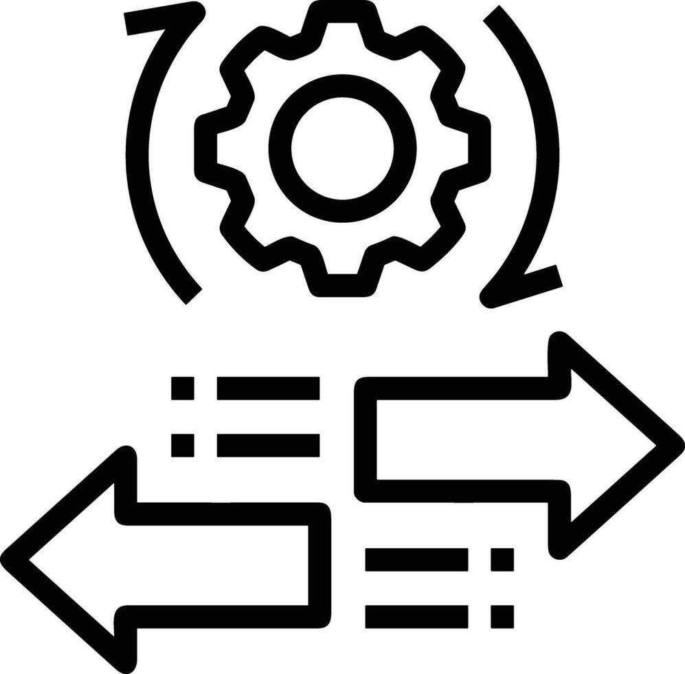 Ingranaggio ambientazione simbolo icona vettore Immagine. illustrazione di il industriale ruota mechine meccanismo design Immagine