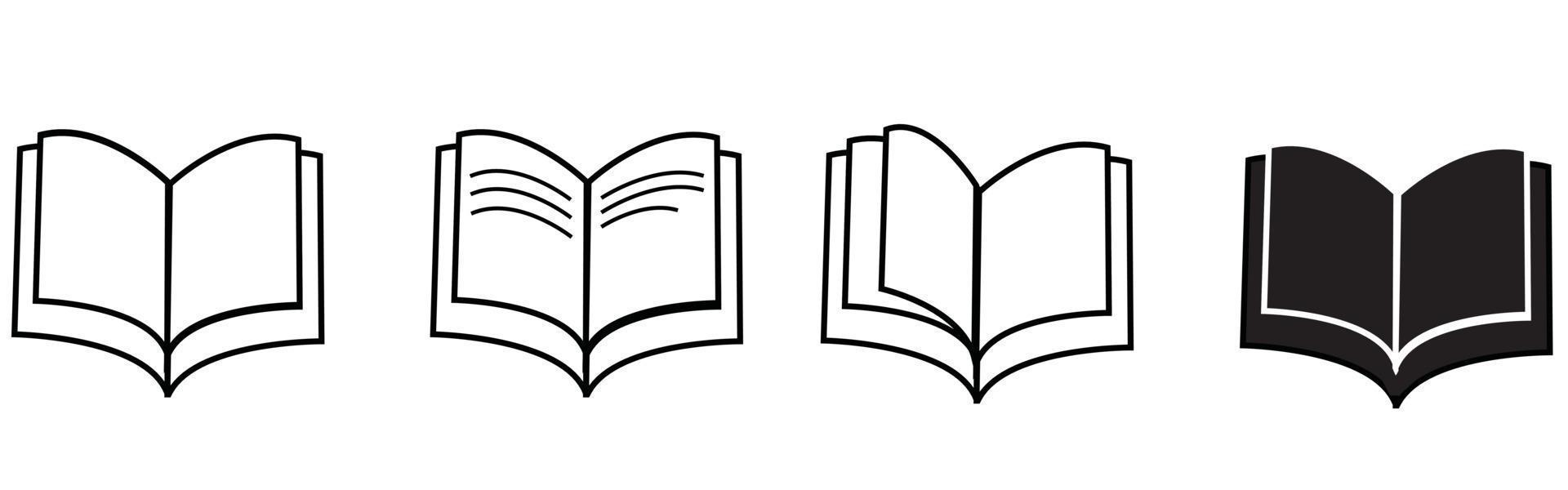 icone di libri. vettore