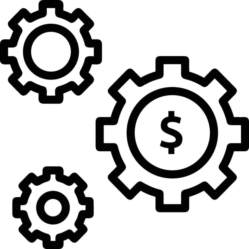 Ingranaggio ambientazione simbolo icona vettore Immagine. illustrazione di il industriale ruota mechine meccanismo design Immagine