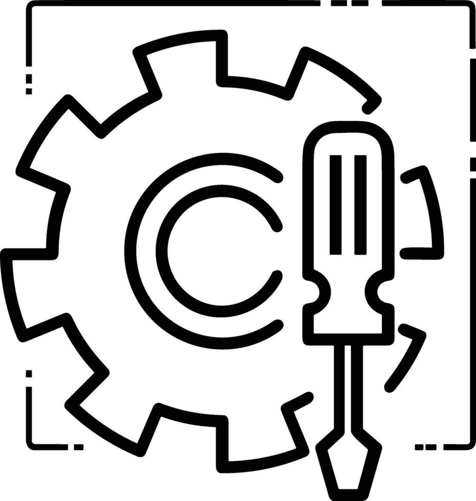 Ingranaggio ambientazione simbolo icona vettore Immagine. illustrazione di il industriale ruota mechine meccanismo design Immagine