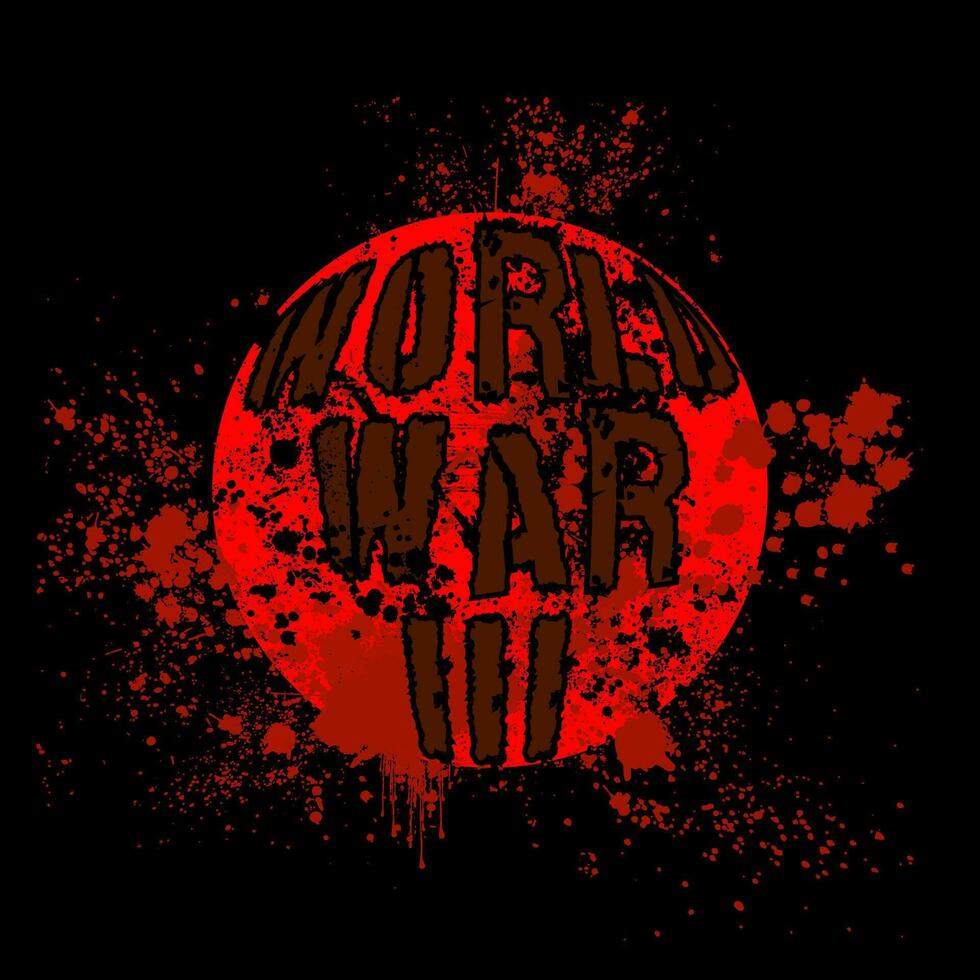 vettore illustrazione di un' grunge mondo guerra sfondo