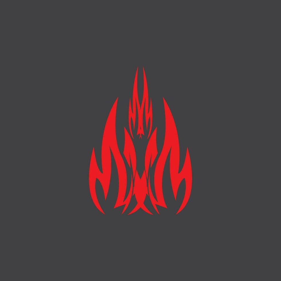 fuoco fiamma logo vettore modello illustrazione