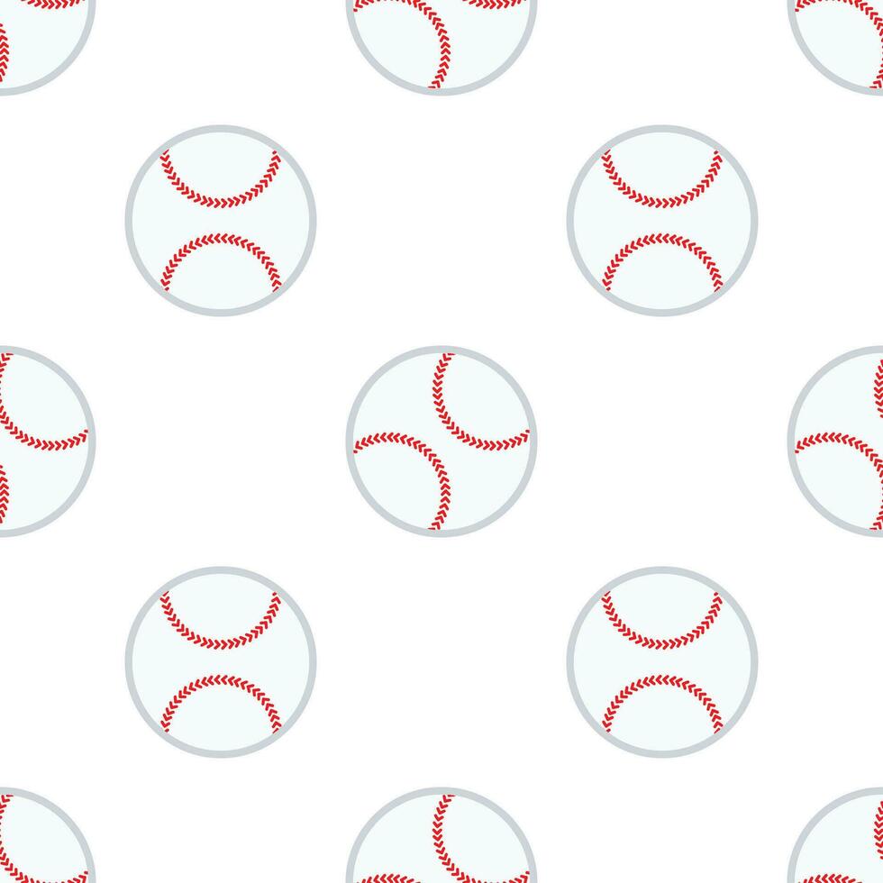 baseball palla senza soluzione di continuità modello sfondo. vettore